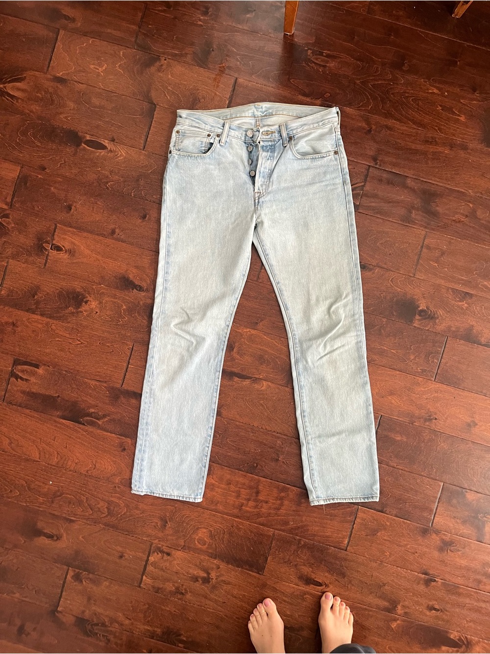 Levi’s 100% cotton Light Wash Men's Slim Straight Jeans